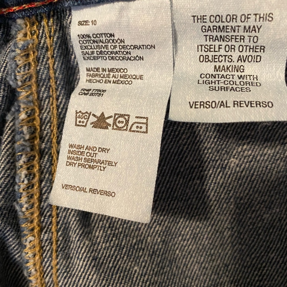 Tommy Hilfiger blue jean shorts. Size 10 - Picture 2 of 4